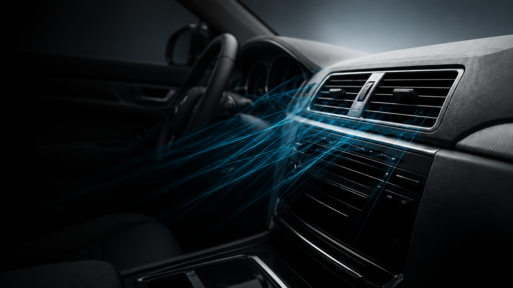 Vehicle dashboard air-conditioning vents